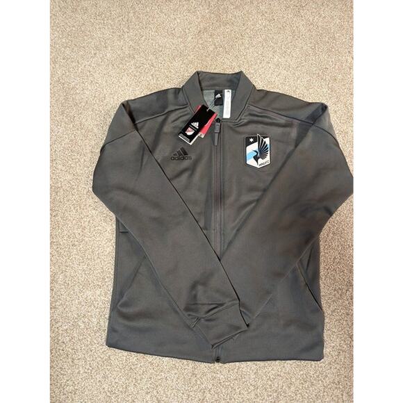 Minnesota United FC adidas Anthem Full-Zip Z.N.E. Jacket - Gray - Picture 1 of 3